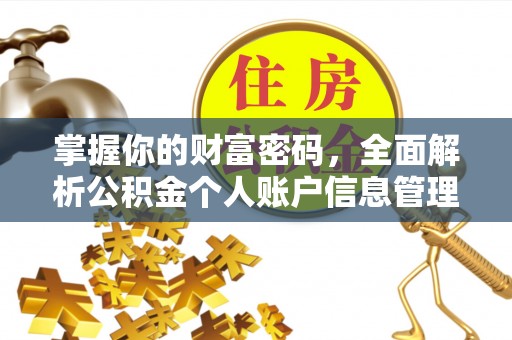 水里掌握你的财富密码，全面解析公积金个人账户信息管理