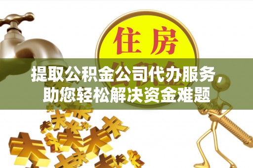 水里提取公积金公司代办服务，助您轻松解决资金难题